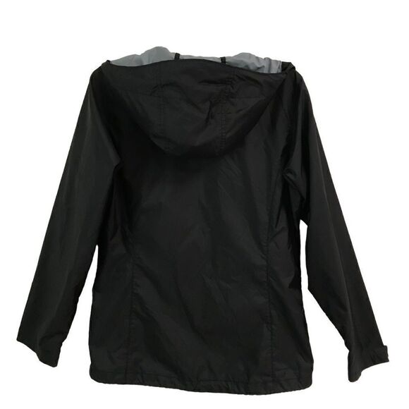 Columbia full zip black hooded windbreaker S - Picture 2 of 8